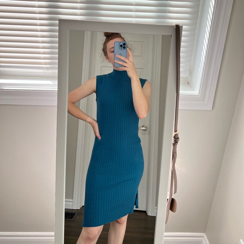 Ribbed Sweater Dress